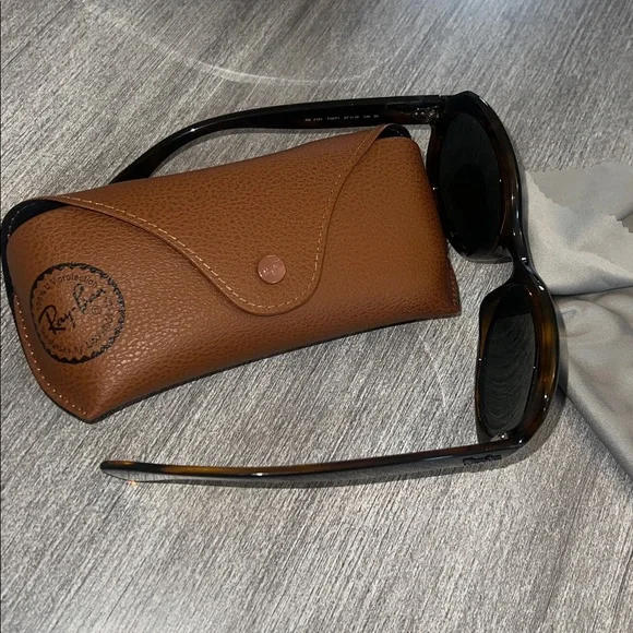 Ray-Ban 4181  Brown Women's Sunglasses with Case - Picture 3 of 12